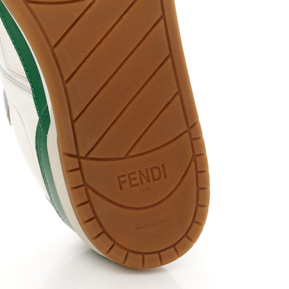 Fendi Vitello Mens Fendi Match Low Top Sneakers 8 White Green 8 of 9