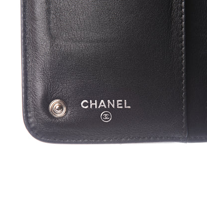 Chanel Lambskin Embossed Logo Wallet Black 6 of 14