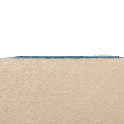 Louis Vuitton Empreinte Zippy Wallet Denim Creme 8 of 8