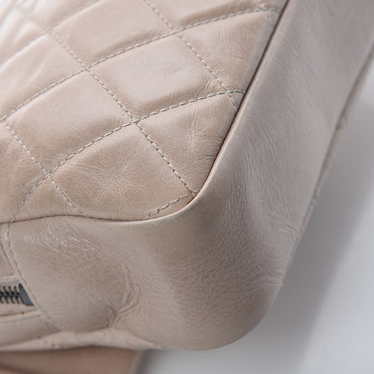 Chanel Glazed Calfskin Quilted Medium Duo Flap Beige 16 of 16