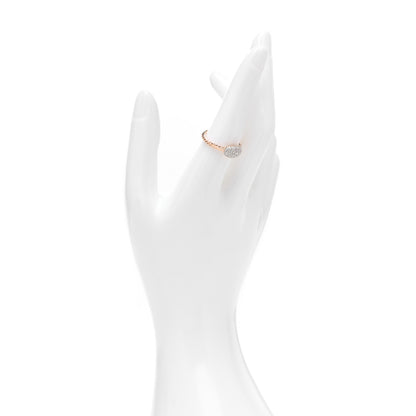 David Yurman 18K Rose Gold Diamond Petite Pave Cushion Ring 54 7 2 of 5