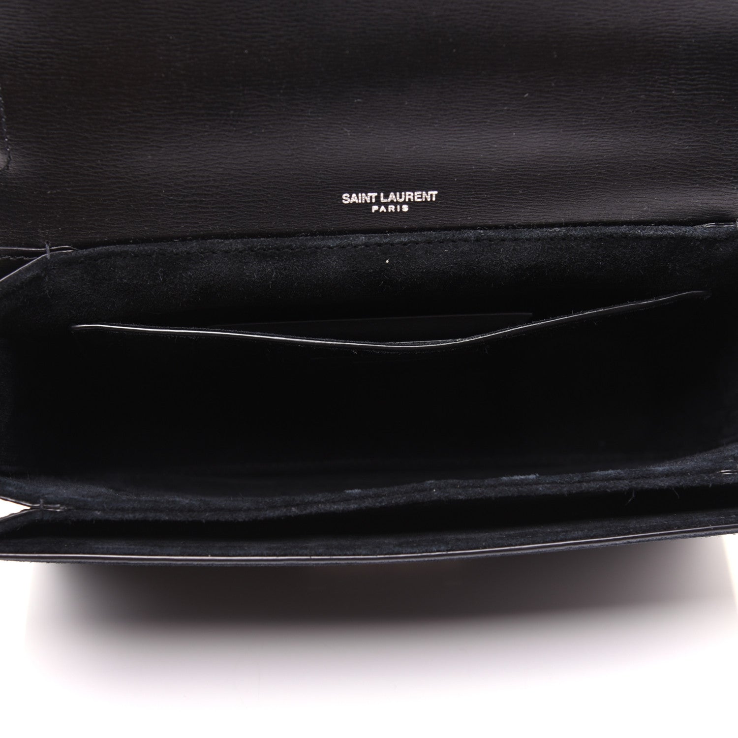 Saint Laurent Smooth Calfskin Suede Medium Bellechasse Black 5 of 14
