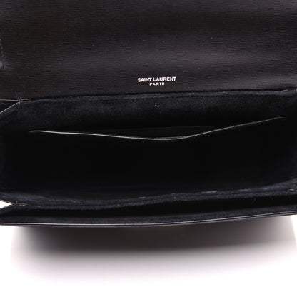 Saint Laurent Smooth Calfskin Suede Medium Bellechasse Black 5 of 14