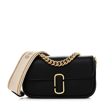 Marc Jacobs Calfskin The J Marc Shoulder Bag Black 1 of 11