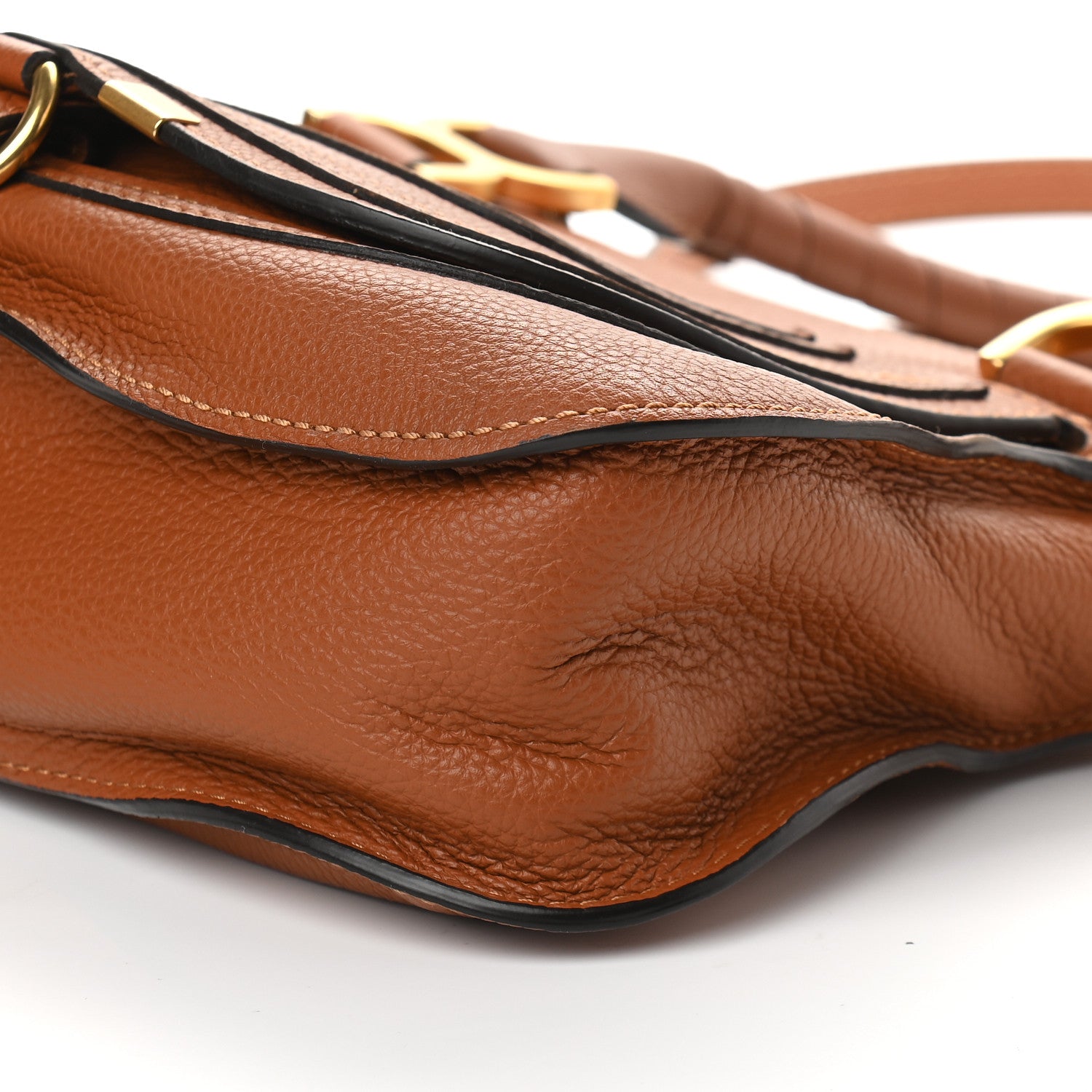 Chloe Calfskin Small Marcie Satchel Tan 9 of 9