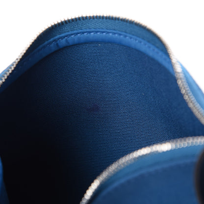 Hermes Vache Hunter Toile Herbag Zip 31 PM Bleu Zanzibar Bleu Indigo 8 of 8