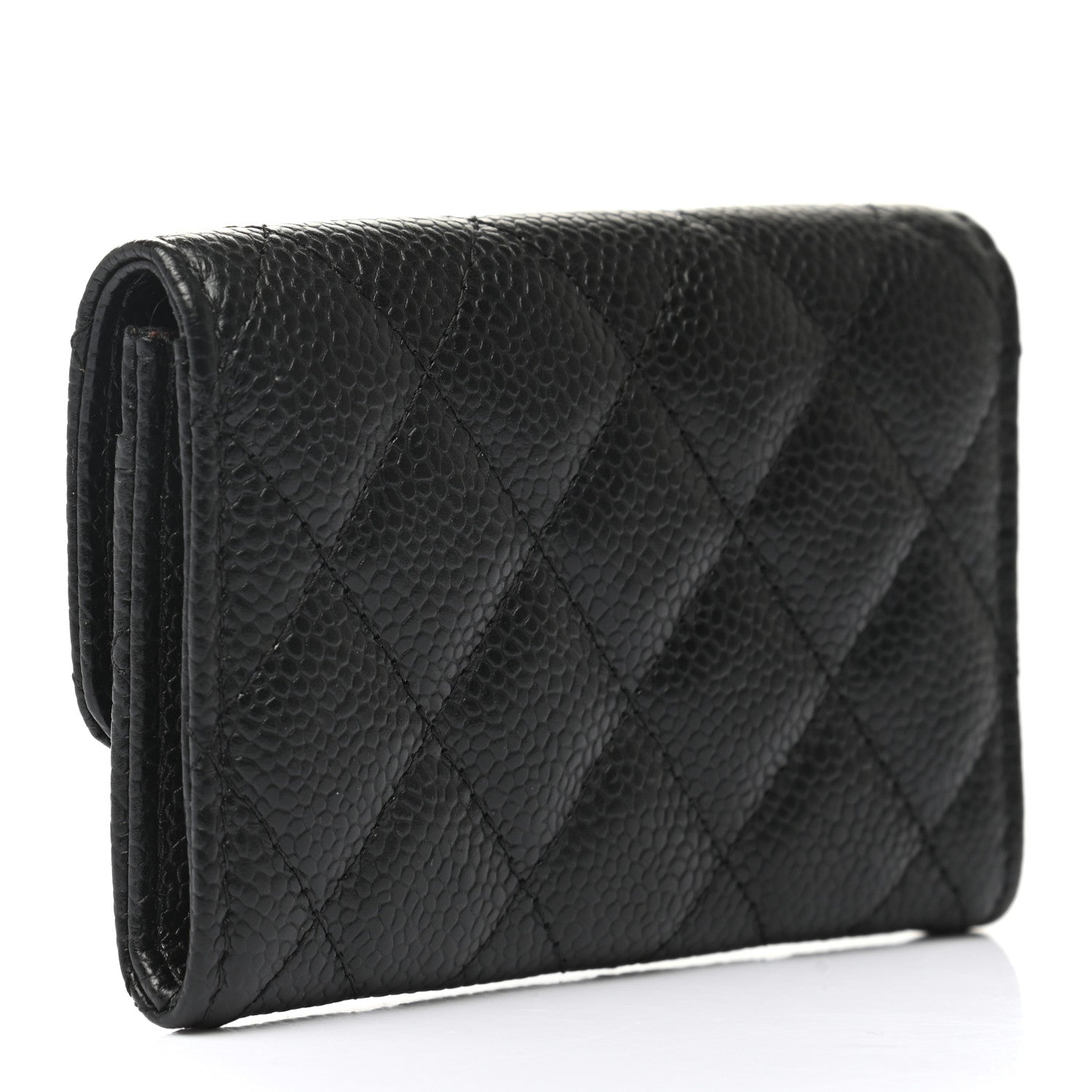 Chanel Caviar Quilted Flap Card Holder Black 3 of 9