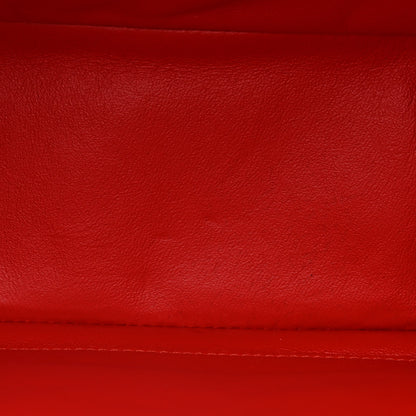Chanel Patent Chevron Quilted Maxi Single Flap Red 12 of 14