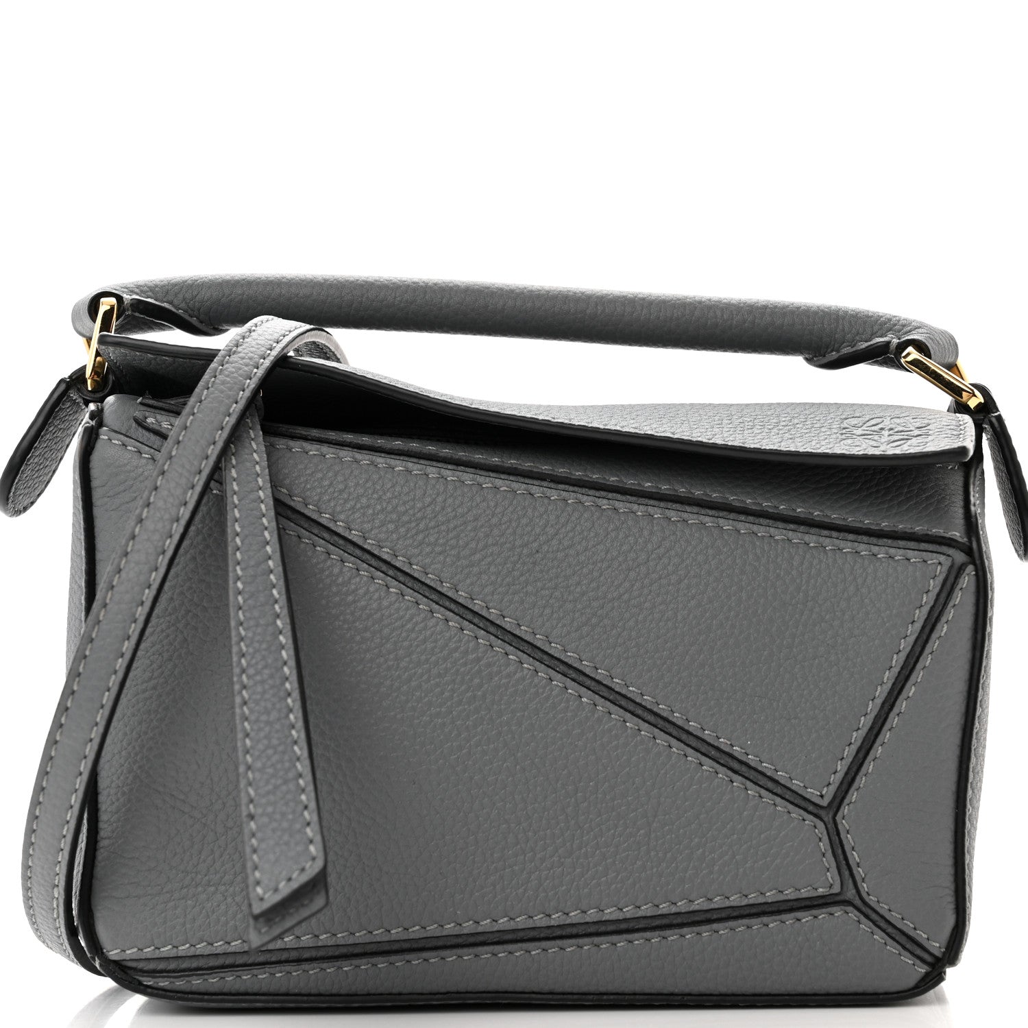 Loewe Calfskin Mini Puzzle Bag Asphalt Grey 8 of 11