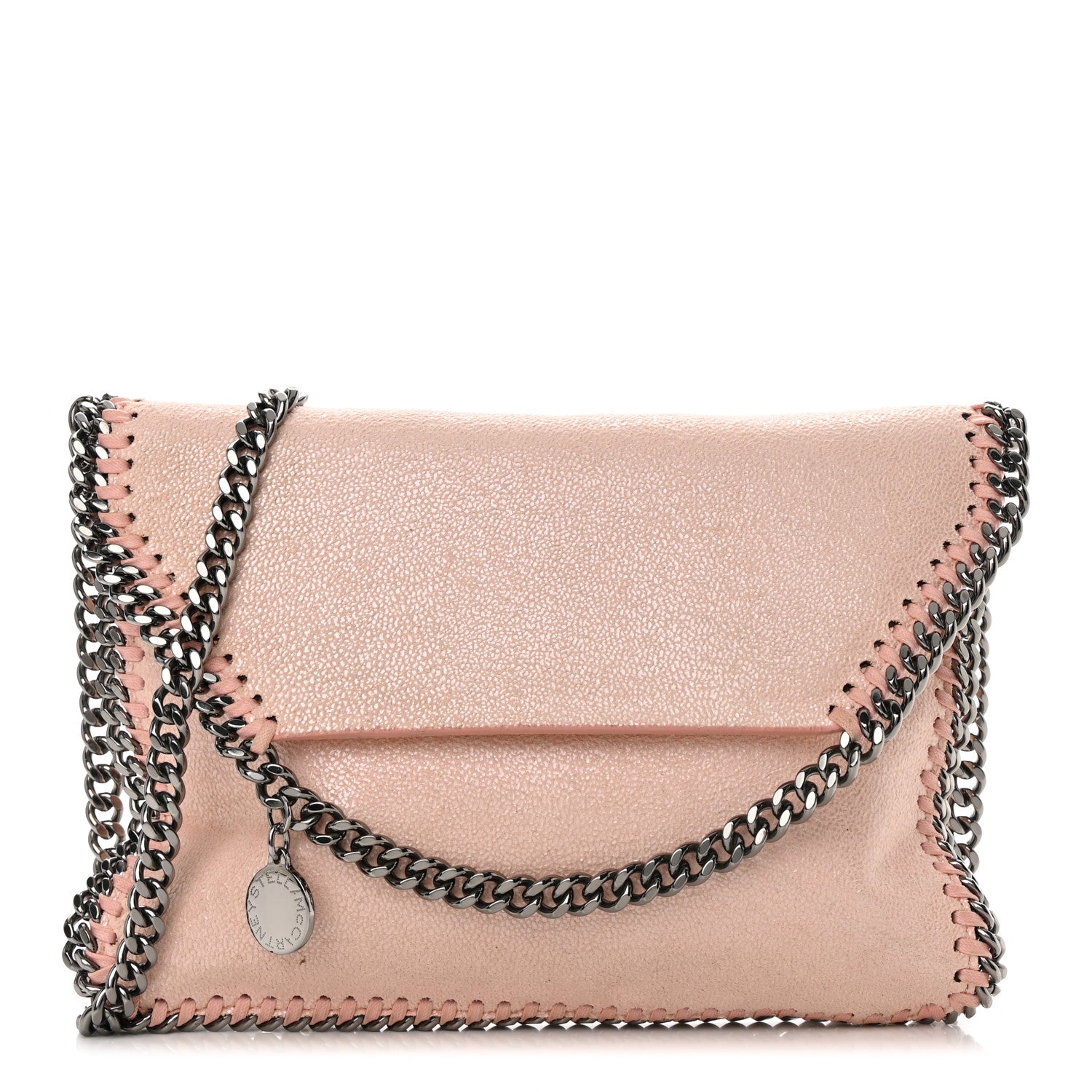 Stella McCartney STELLA MCCARTNEY Shaggy Deer Mini Falabella Crossbody Bag Powder 1 of 18