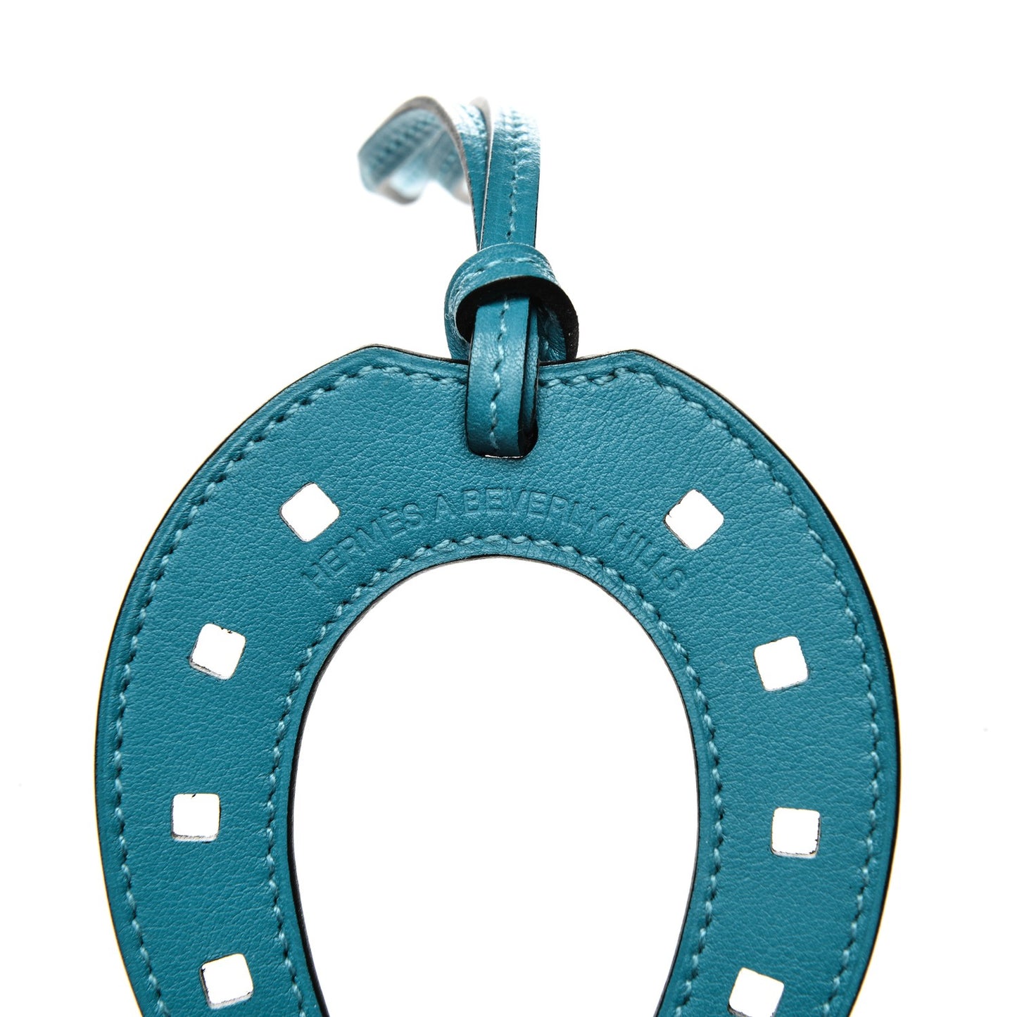 Swift Paddock Horseshoe Bag Charm Turquoise
