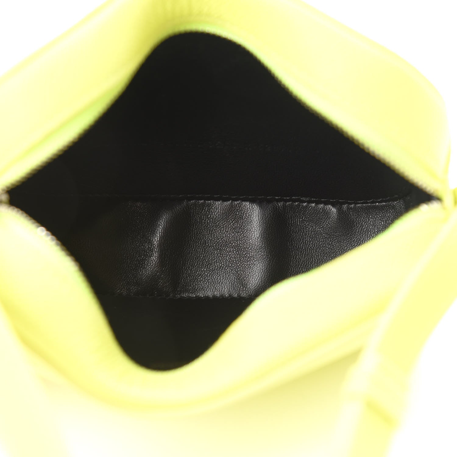 Balenciaga Signature Grained Calfskin Logo XS Ville Camera Bag Acid Green Black 5 of 10