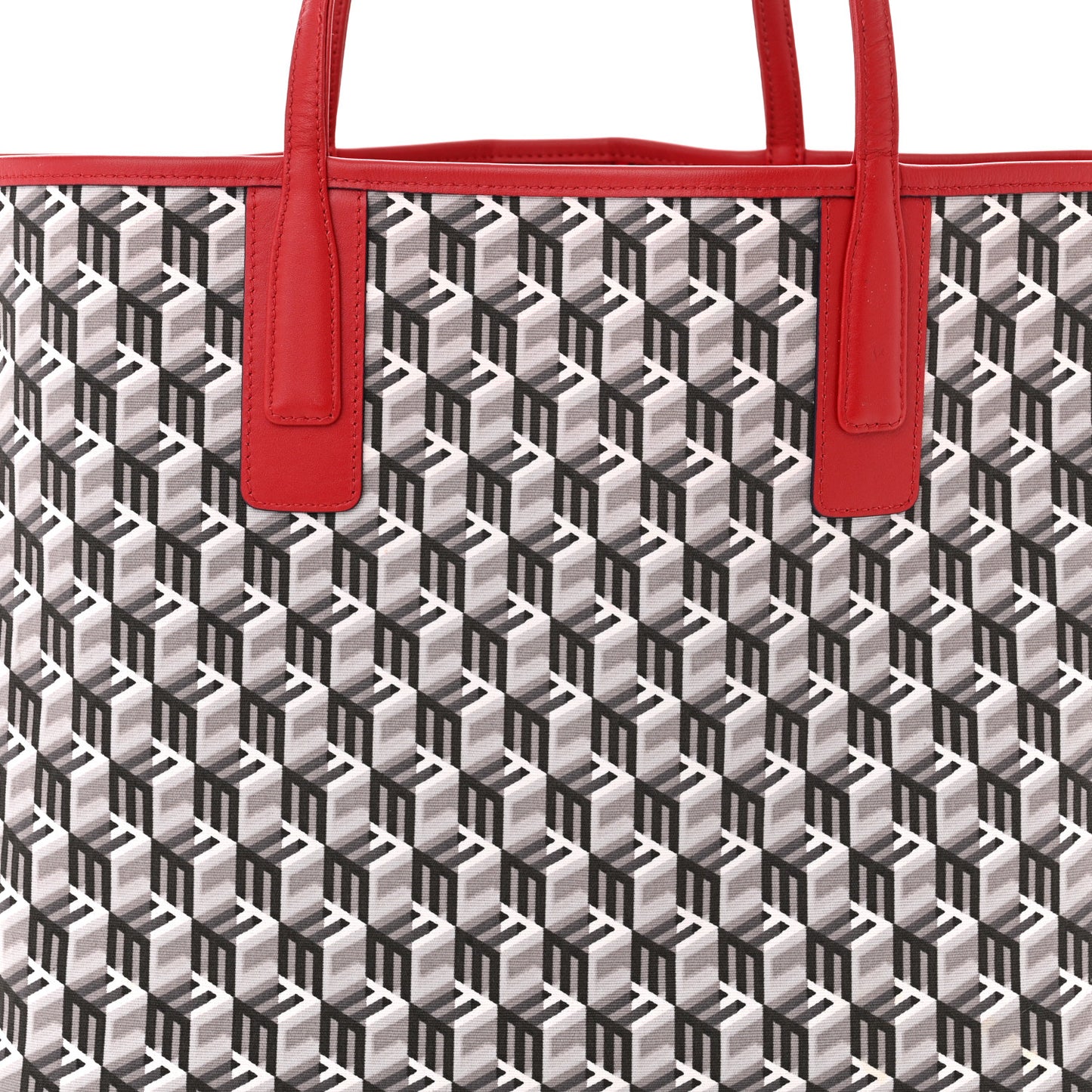 Visetos Medium Liz Reversible Shopper Tote Ruby Red