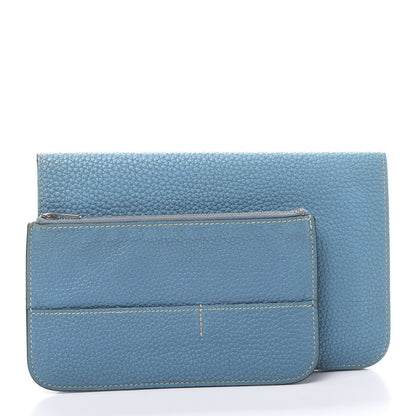 Hermes Togo Dogon Duo Wallet Blue Jean 11 of 11