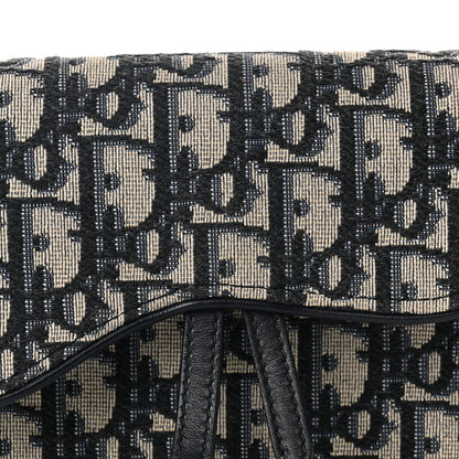 Christian Dior Oblique Saddle Belt Bag Blue 8 of 10