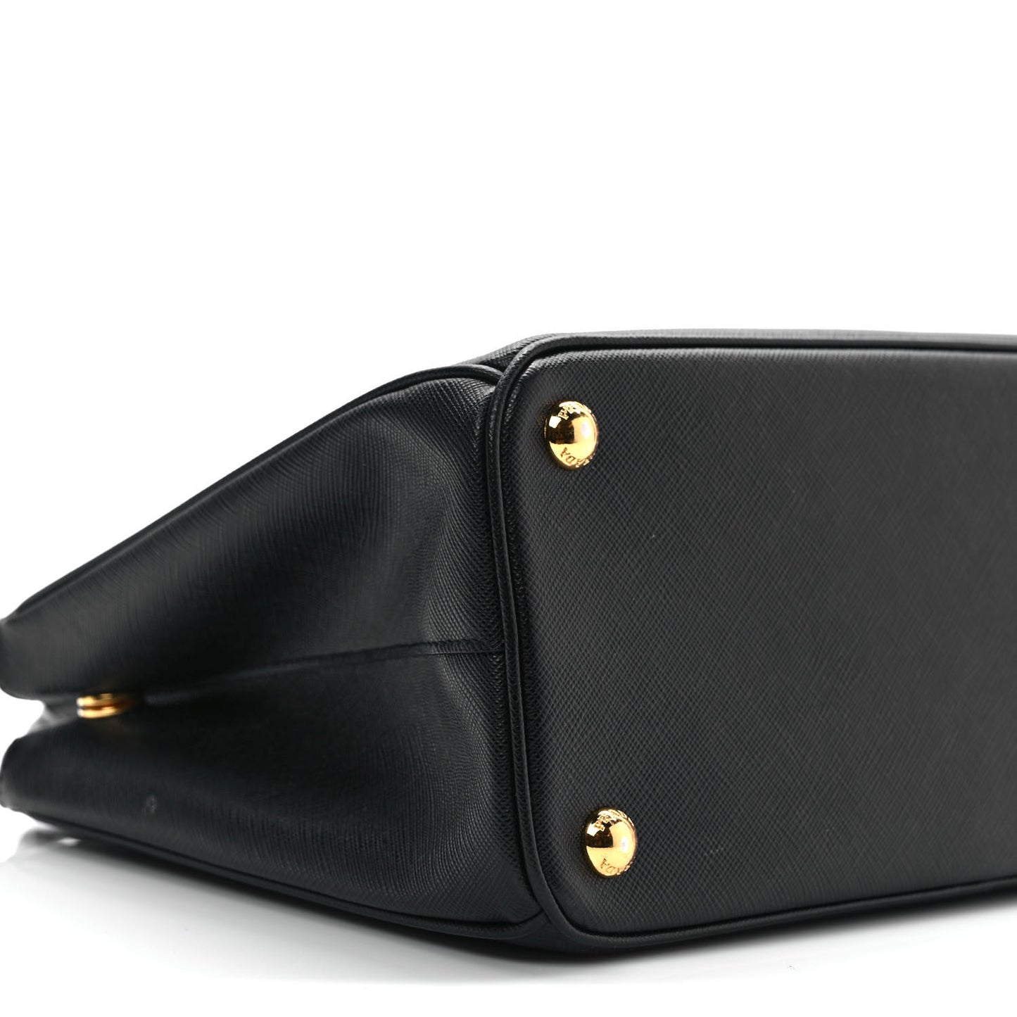 Saffiano Small Galleria Double Zip Tote Black