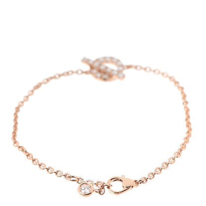 Hermes 18K Rose Gold Diamond Finesse Bracelet ST 3 of 5
