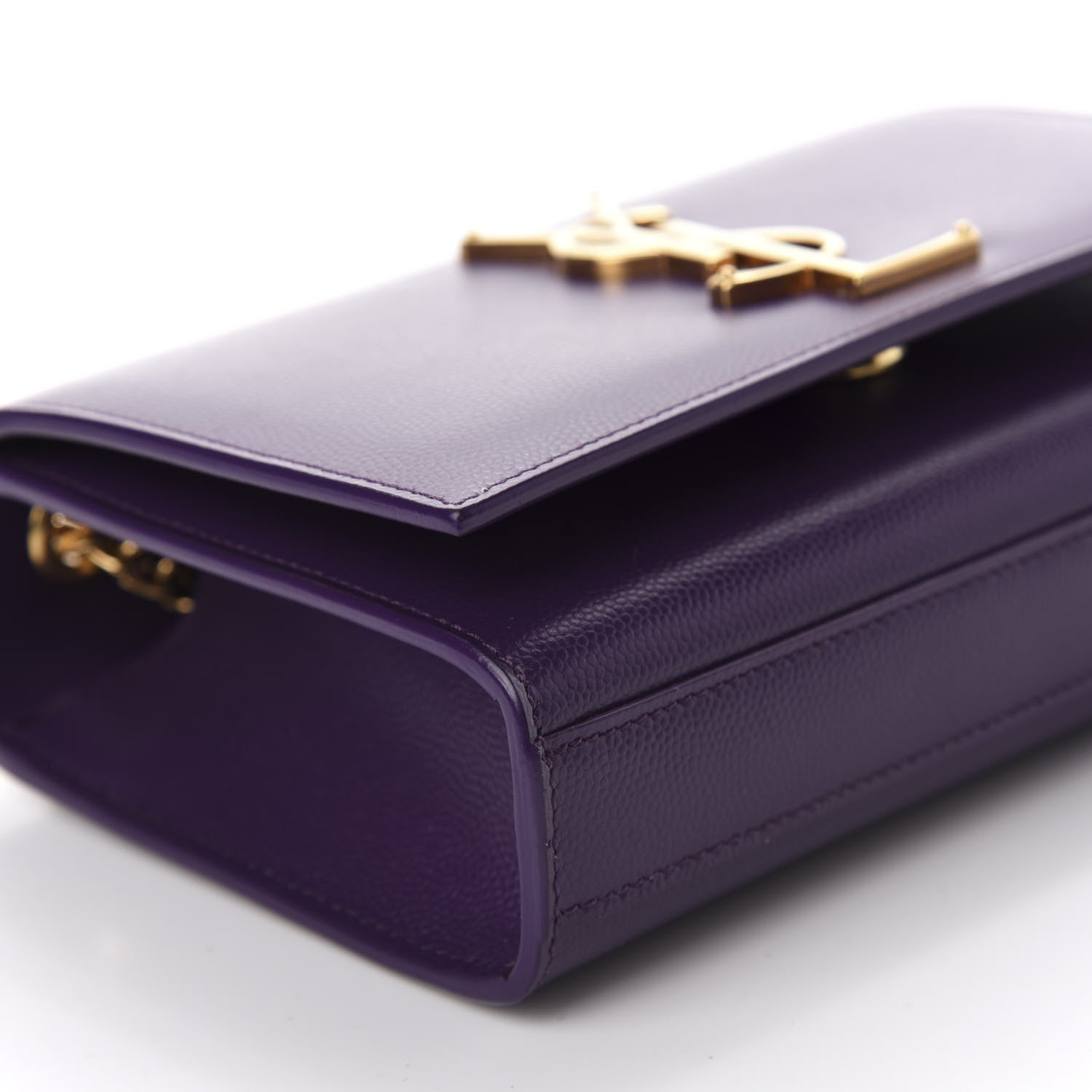 Saint Laurent Grain De Poudre Small Monogram Kate Satchel Lilac 6 of 10