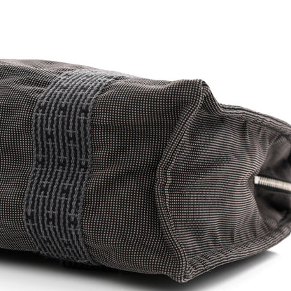 Hermes Canvas Herline Backpack Grey 10 of 10