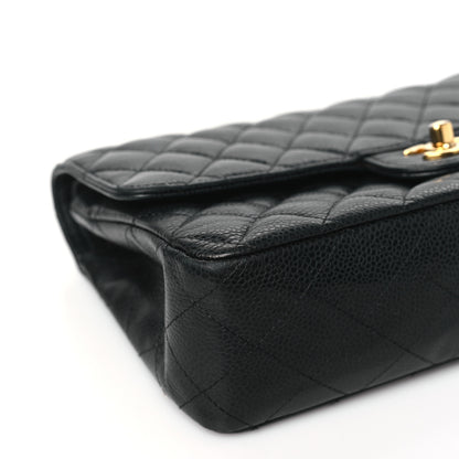 Chanel Caviar Quilted Medium Double Flap Black 9 of 12