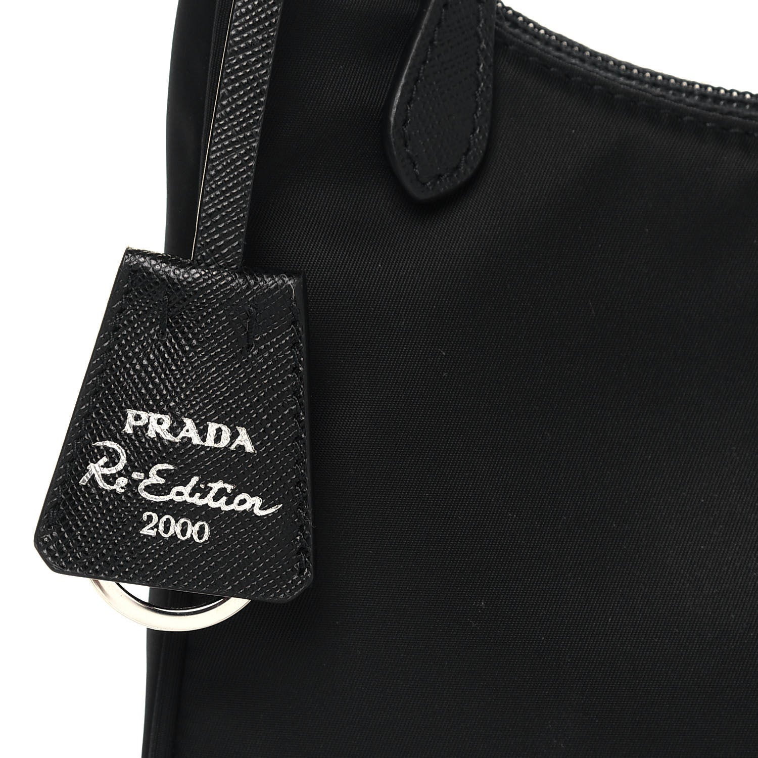 Prada Tessuto Nylon Mini Re-Edition 2000 Bag Black 7 of 14