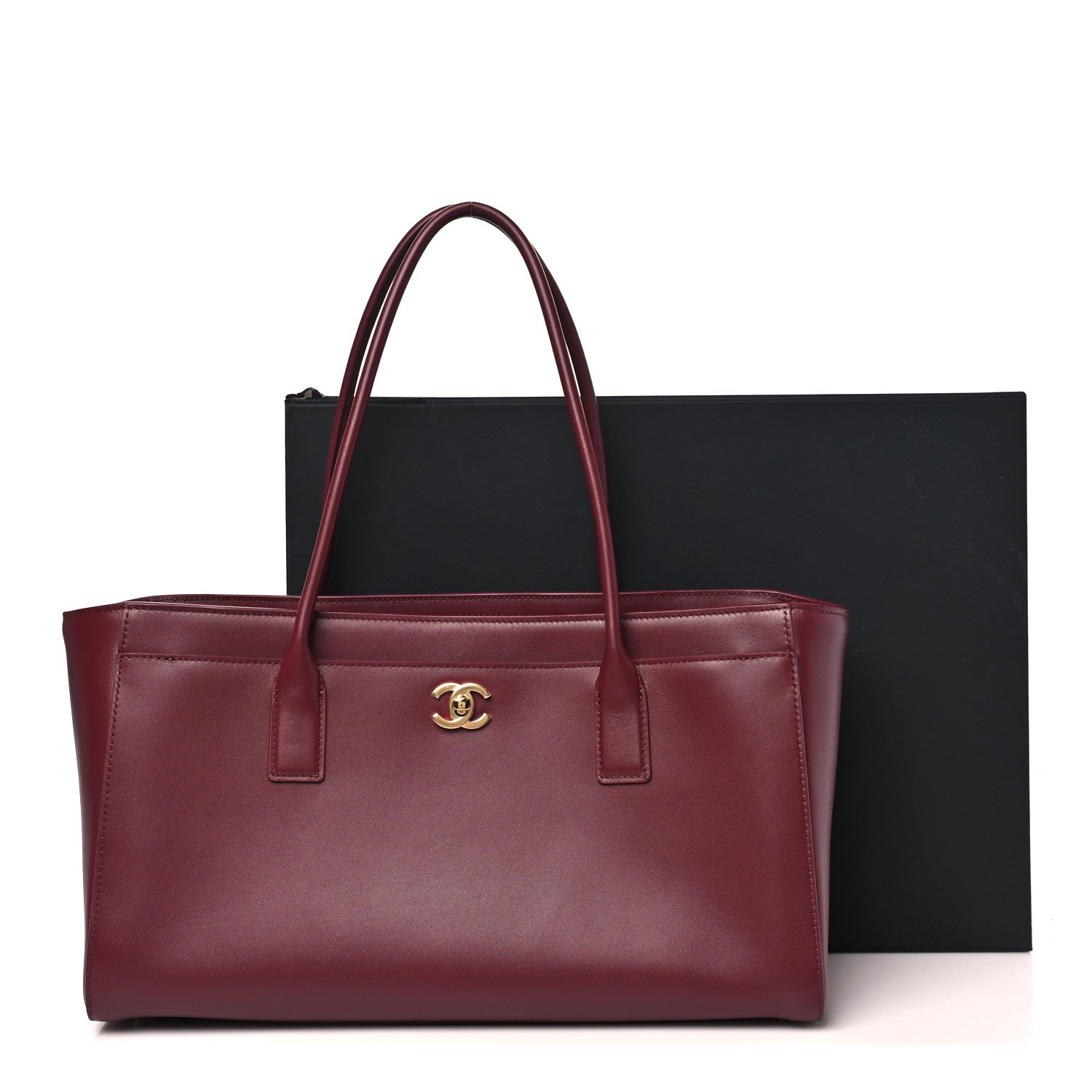 Chanel Calfskin Archetype Small Shopping Tote Dark Burgundy 10 of 10