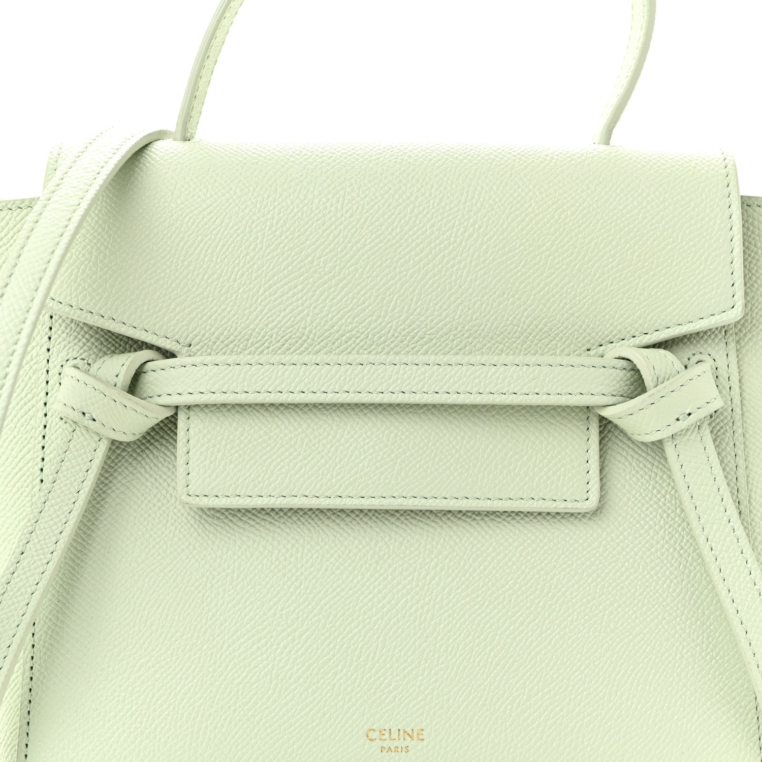 Celine Grained Calfskin Nano Belt Bag Jade 8 of 11