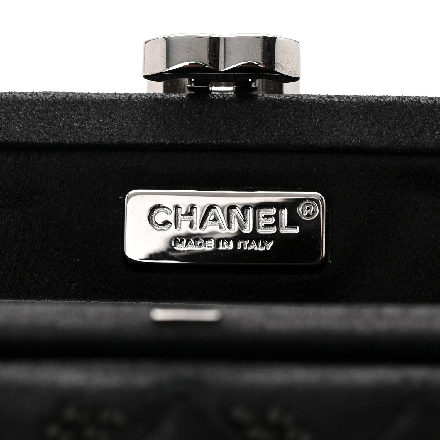 Chanel Iridescent Lambskin Crystal Quilted Clutch Black 6 of 10