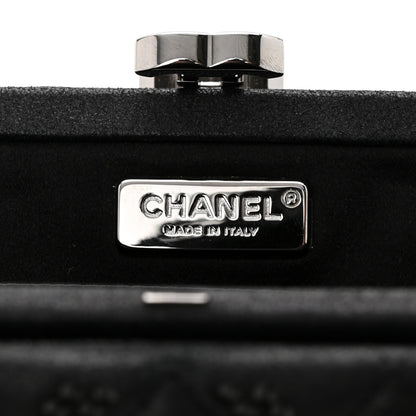 Chanel Iridescent Lambskin Crystal Quilted Clutch Black 6 of 10