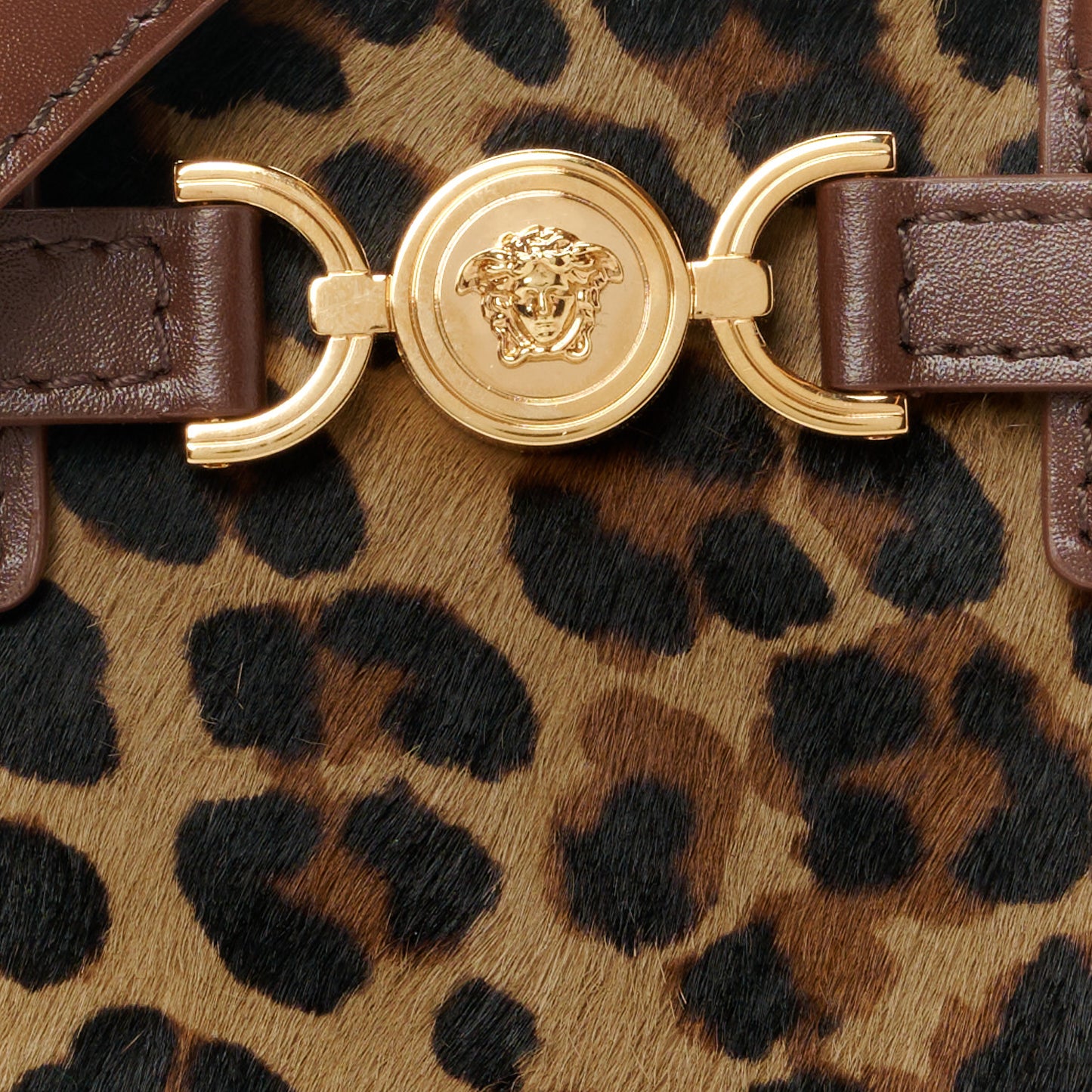 Calf Hair Medusa 95 Mini Tote Brown Multicolor