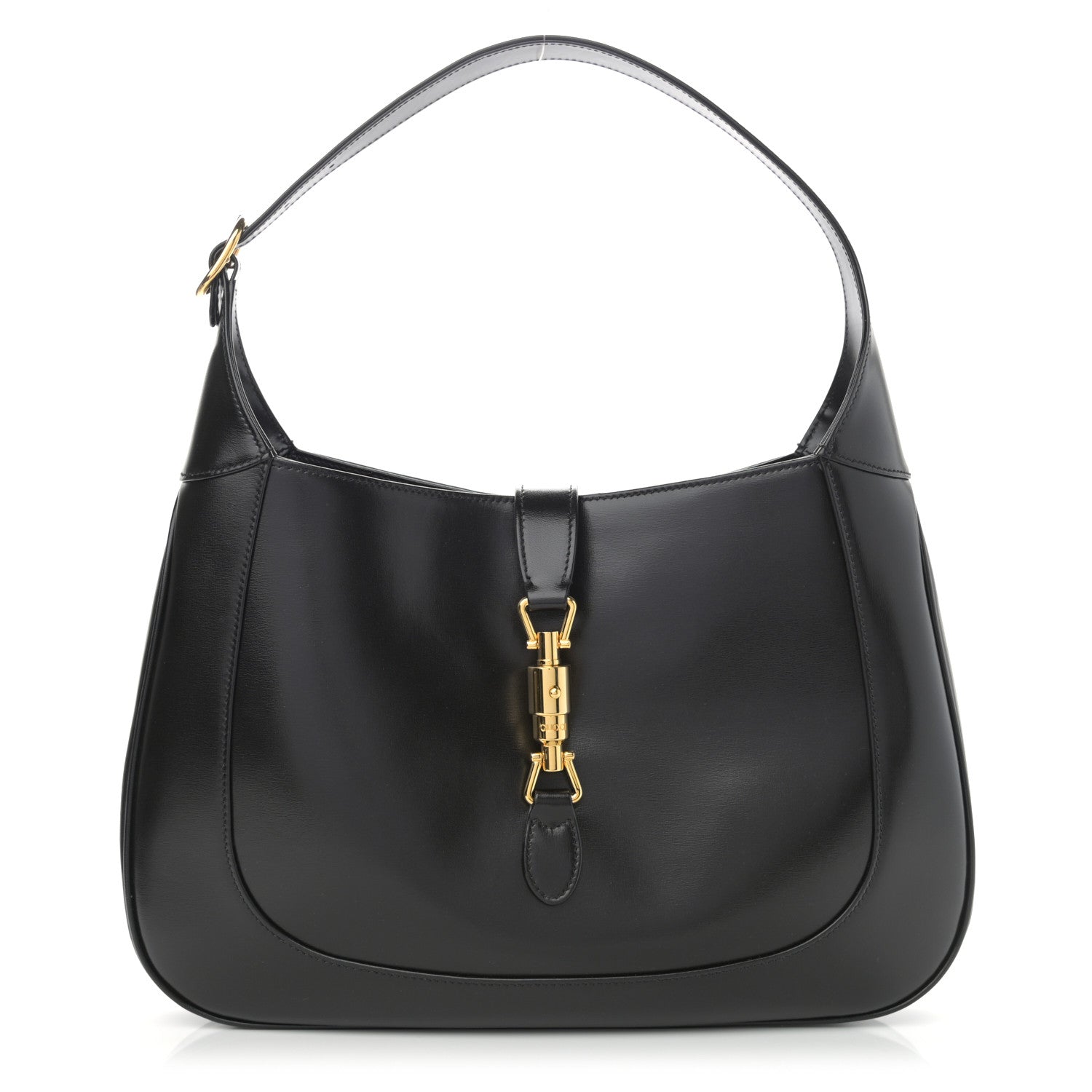 Gucci Boarded Dyana Lux Calfskin Medium Jackie 1961 Hobo Black 1 of 11