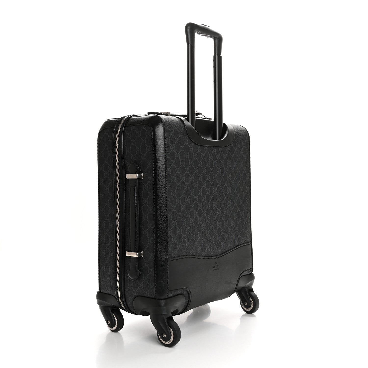 Gucci GG Supreme Monogram Calfskin Carry On Trolley Black 2 of 11