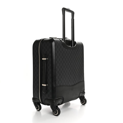 Gucci GG Supreme Monogram Calfskin Carry On Trolley Black 2 of 11