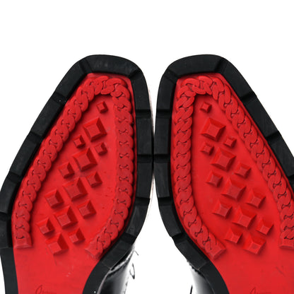 Christian Louboutin Patent Charletta Brogue Oxfords 37.5 Black 8 of 14