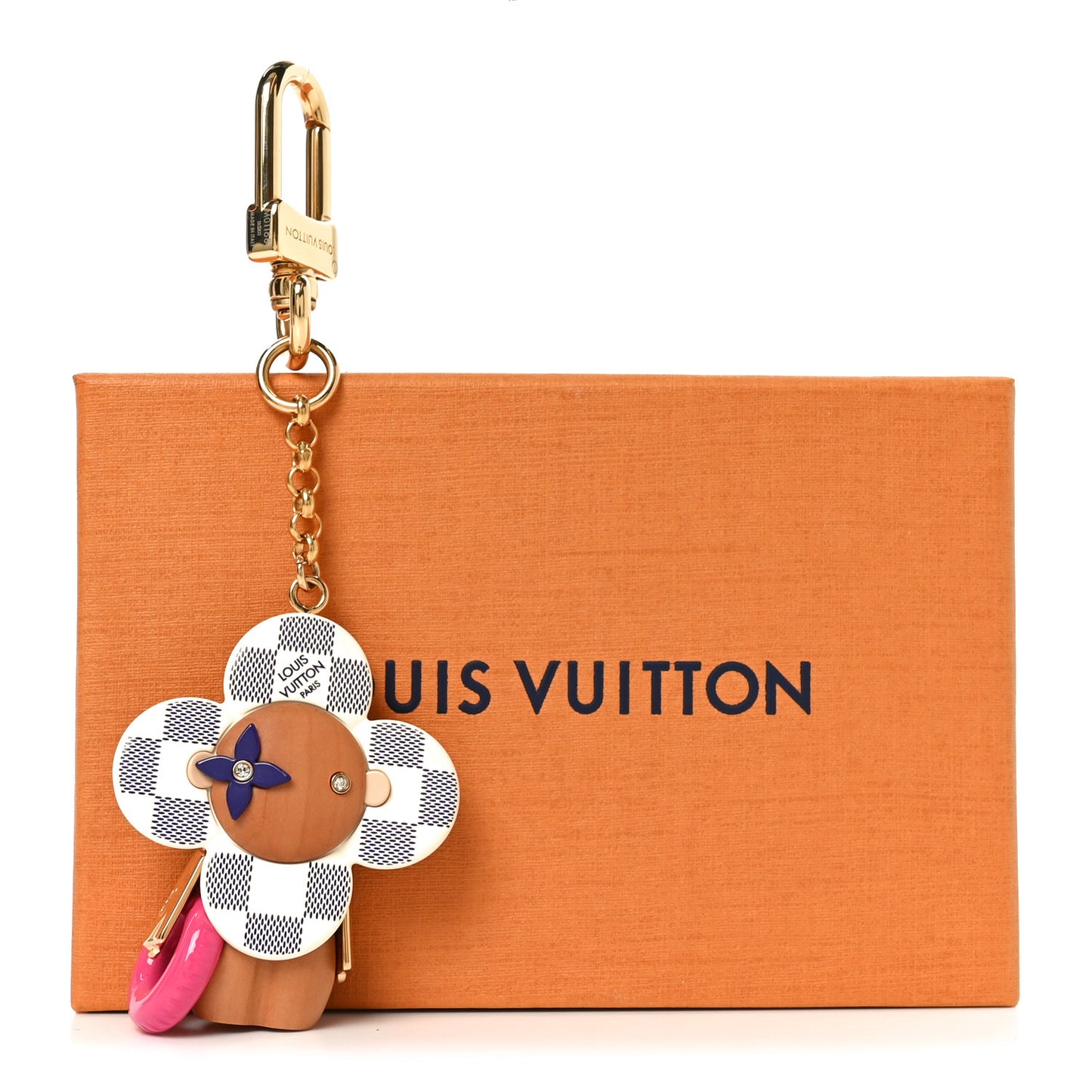 Wood Damier Azur Vivienne By The Pool Key Holder