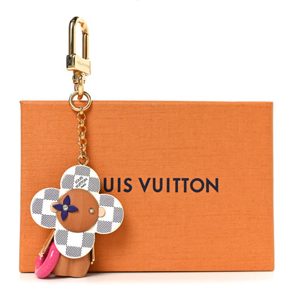 Louis Vuitton Wood Damier Azur Vivienne By The Pool Key Holder 4 of 4