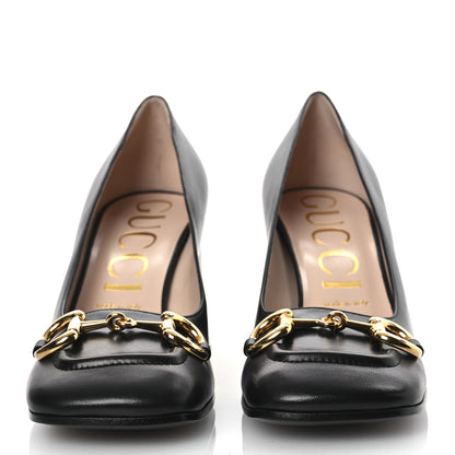 Gucci Malaga Kid Horsebit 75mm Pumps 39.5 Black 3 of 11