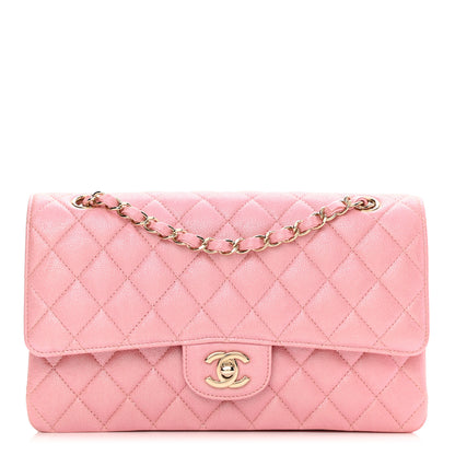Chanel Iridescent Caviar Quilted Medium Double Flap Light Pink 1 of 6