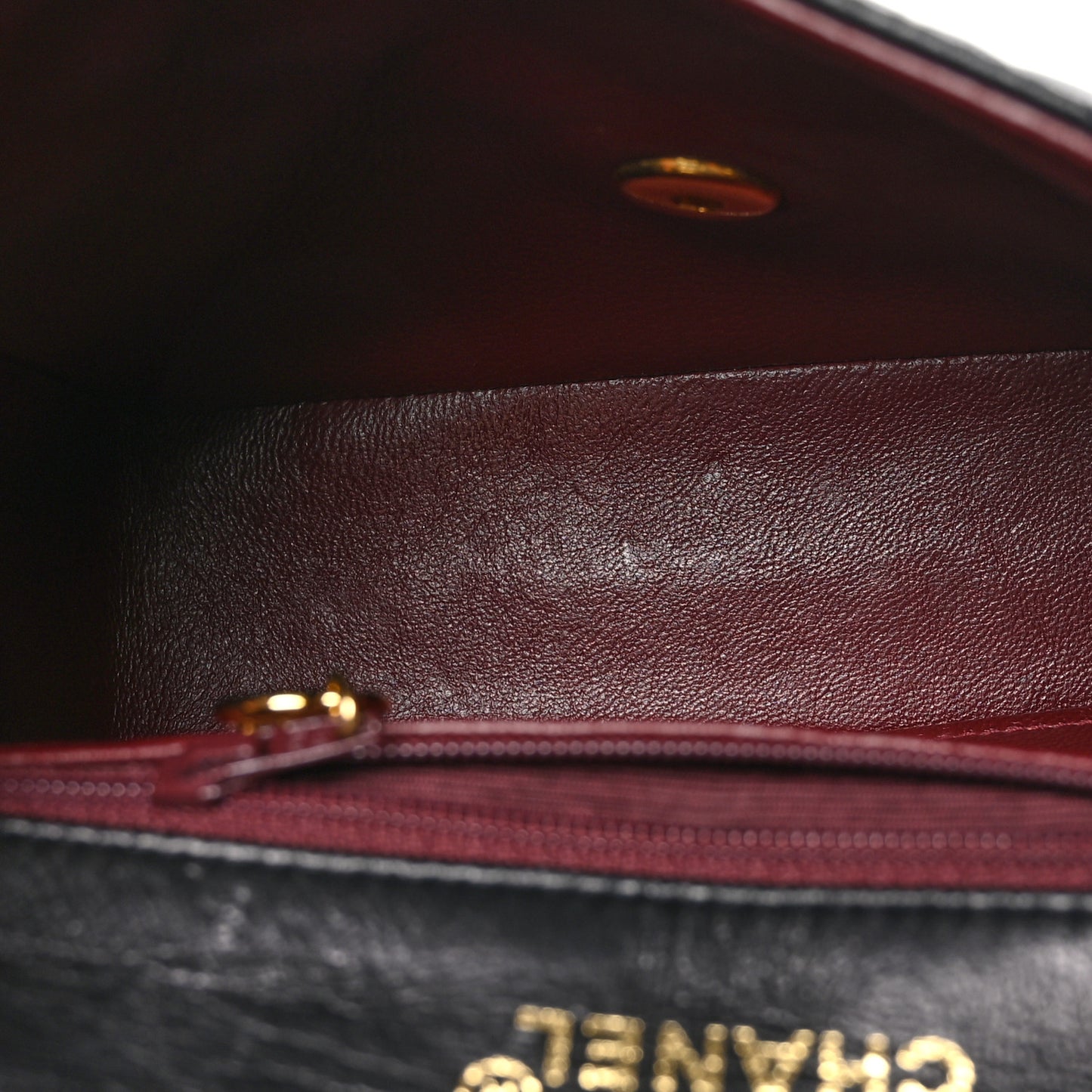 Lambskin Quilted Mini Square Flap Black