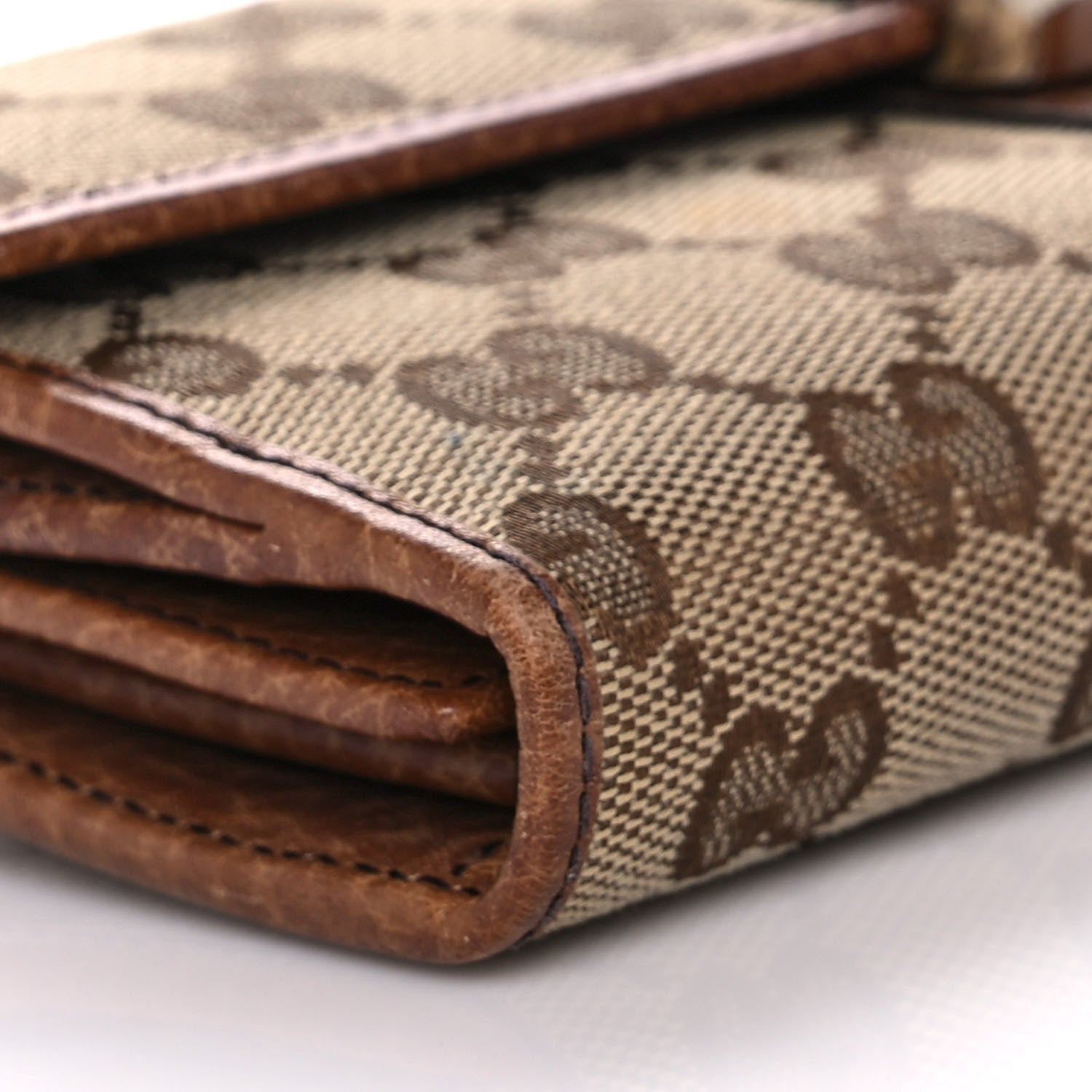 Gucci Monogram GG Continental Wallet Natural 10 of 14