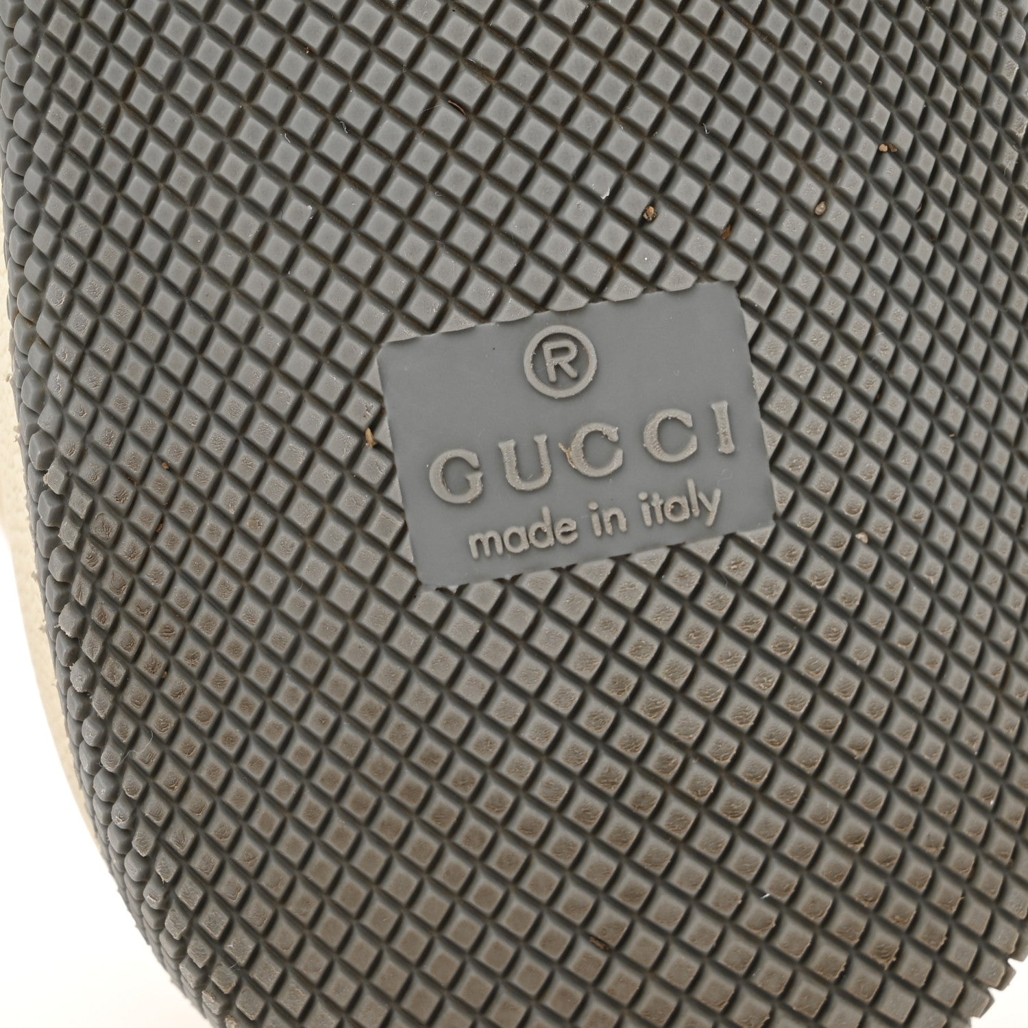 Gucci Nylon Nubuck Web Womens Screener Sneakers 38 Mystic White Dusty Milk 7 of 12