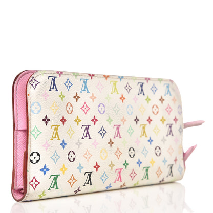 Louis Vuitton Monogram Multicolor Insolite Wallet White Litchi 3 of 11