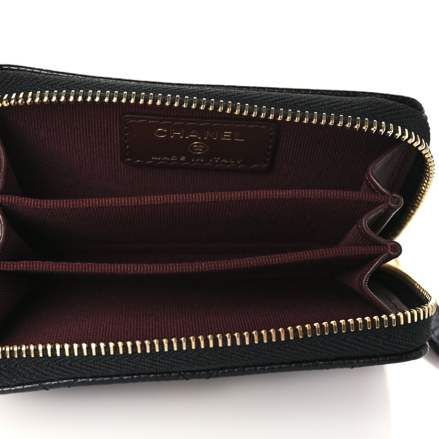 Chanel Caviar Quilted Zip Coin Purse Black 5 of 8