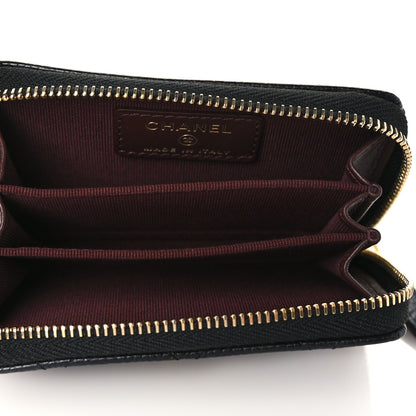 Chanel Caviar Quilted Zip Coin Purse Black 5 of 8