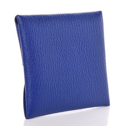 Hermes Chevre Mysore Bastia Coin Purse Bleu Electrique 3 of 8