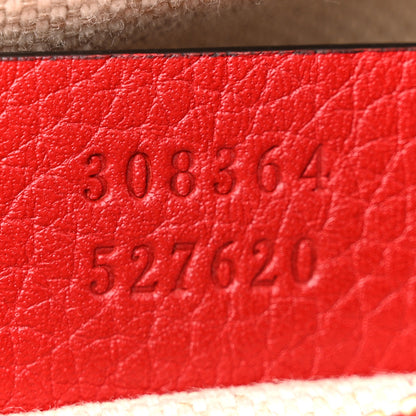 Gucci Pebbled Calfskin Small Soho Disco Bag Tabasco Red 7 of 14