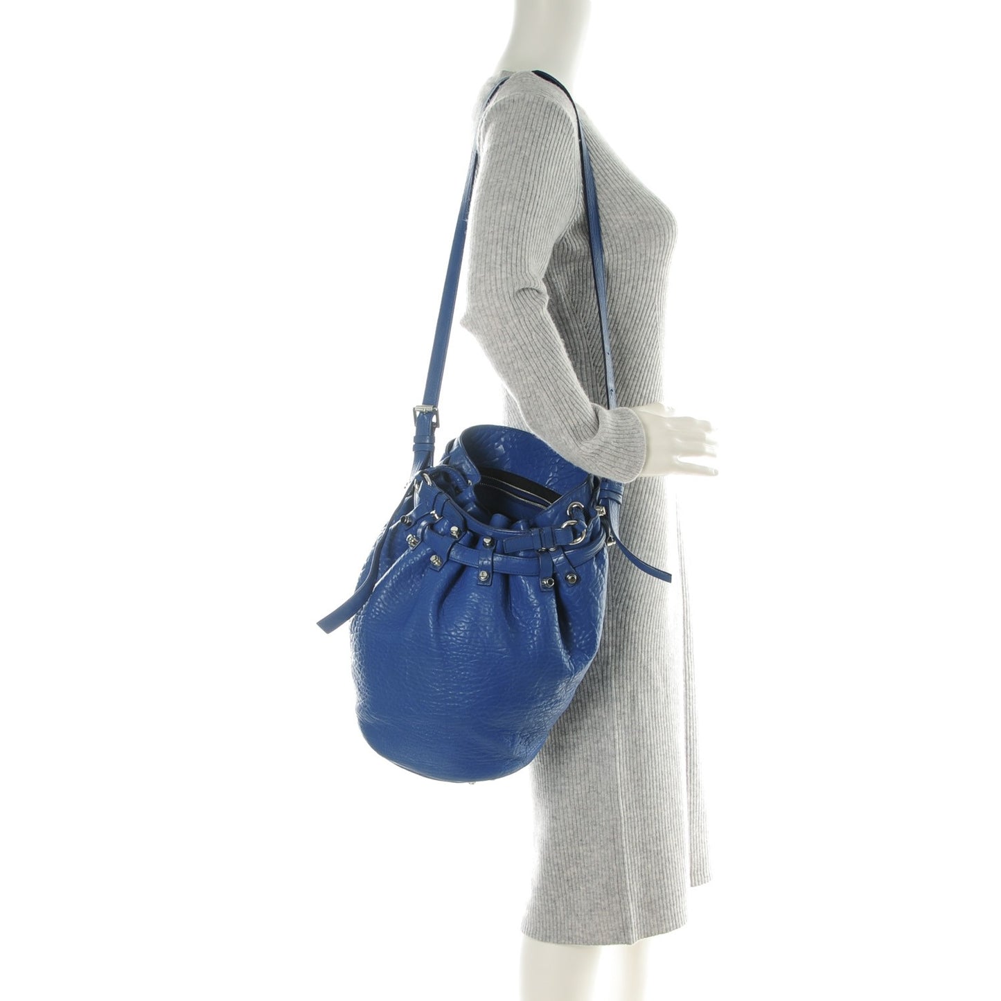 Pebbled Lambskin Diego Royal Blue
