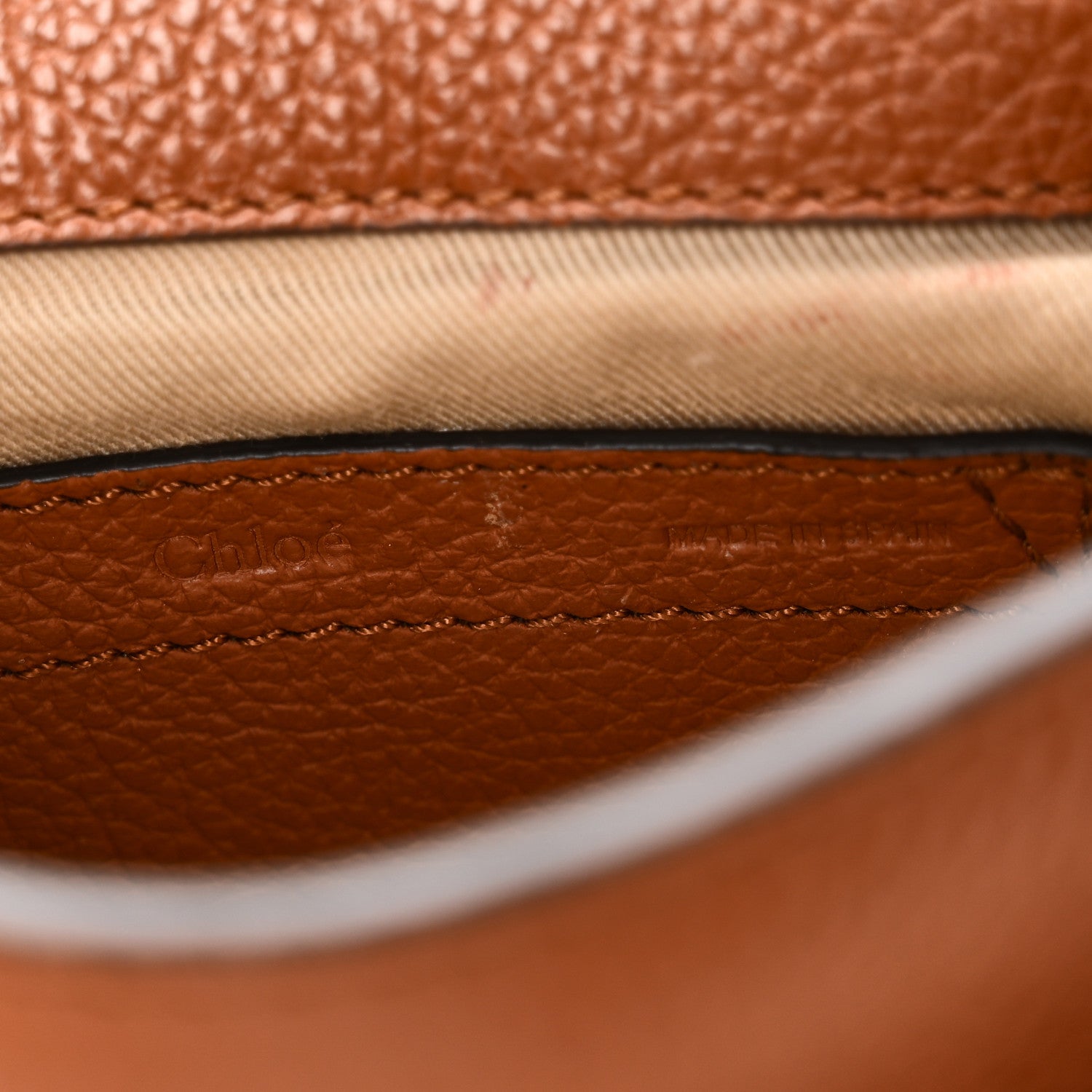 Chloe Calfskin Mini Marcie Round Crossbody Bag Tan 6 of 10
