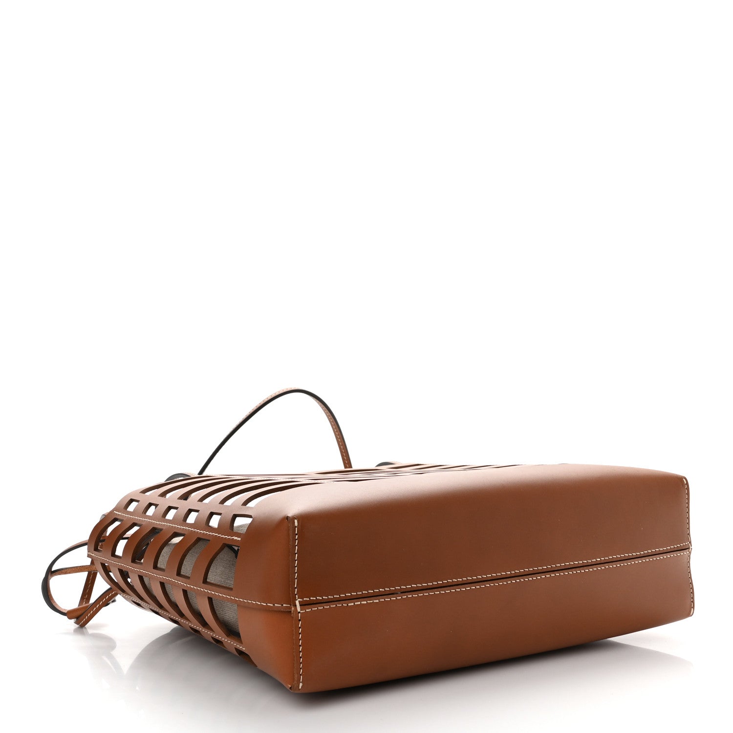 Chloe Calfskin Small Kayan Basket Tote Bag Caramel 4 of 12