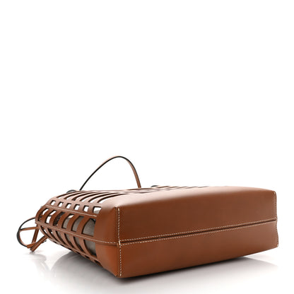 Chloe Calfskin Small Kayan Basket Tote Bag Caramel 4 of 12